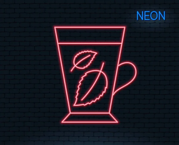 Nane çayı satırı simgesi — Stok Vektör