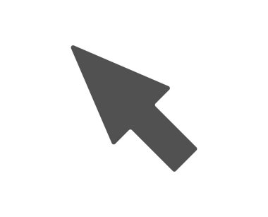 Fare imlecini basit simgesi. İşaretçi işaret. Ok simgesini tıklatın. Vektör