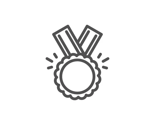 Medaille Einfache Ikone Siegerleistungszeichen Ruhm Oder Ehre Zeichen Vektor — Stockvektor