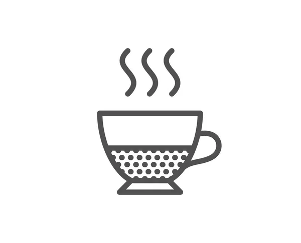 Doppio Kaffe Ikonen Varm Dryck Tecken Dryck Symbol Vektor — Stock vektor