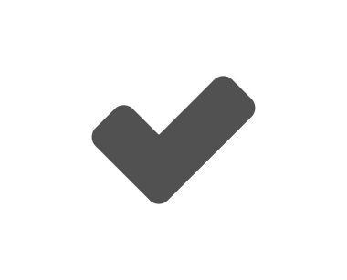 Basit simgesini denetleyin. Onay işareti onayladı. Onaylamak, bitmiş kabul et bir simge. Kalite tasarım öğeleri. Klasik tarzı. Vektör