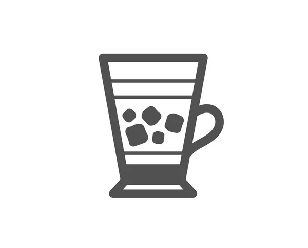 Frappé Kaffee Ikone Kaltgetränk Schild Getränkesymbol Vektor — Stockvektor