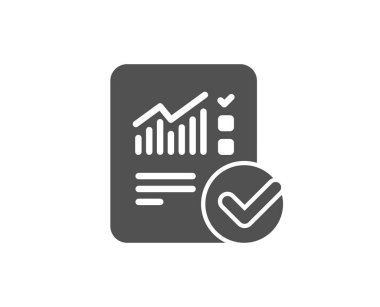 Denetim listesi belge basit simgesi, vektör, illüstrasyon