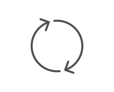 Yenile oku satırı simgesi, vektör, illüstrasyon