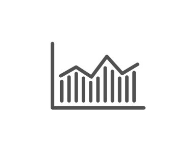 Mali grafik hat simgesini, vektör, illüstrasyon
