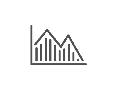 Mali grafik hat simgesini, vektör, illüstrasyon