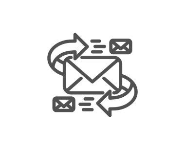 Posta sohbet simgesi, vektör, illüstrasyon