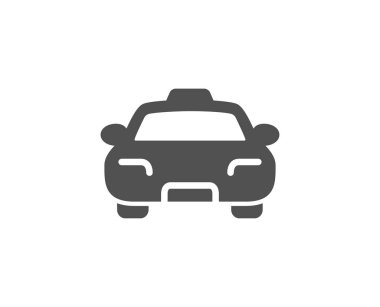 Taksi basit simge, vektör, illüstrasyon