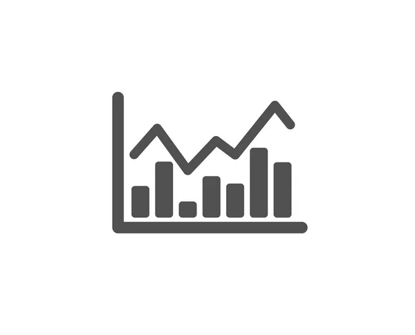 Ikona Čáry Finanční Grafu Vektor Ilustrace — Stockový vektor
