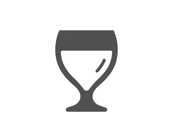 Verre Vin Icône Simple Vecteur Illustration — Image vectorielle