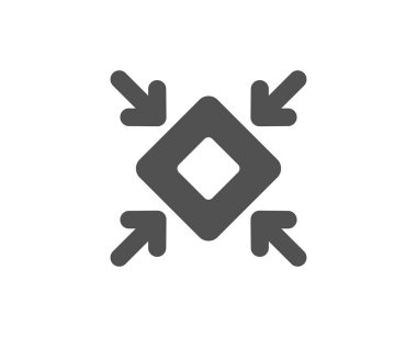 Ok basit simgesi, beyaz arka plan üzerinde vektör çizim en aza indirmek