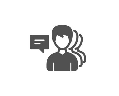 Erkekler basit simgesi, vektör çizim beyaz arka plan üzerinde grup