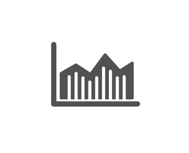 Mali grafik basit simgesini, beyaz arka plan üzerinde vektör çizim