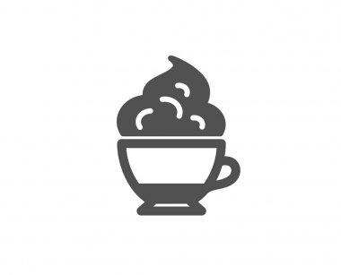 cappucino krem kutsal kişilerin resmi, beyaz arka plan üzerinde vektör çizim