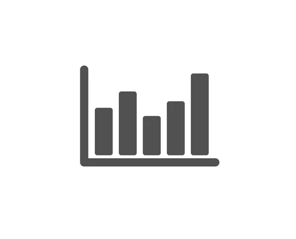Spaltendiagramm Einfaches Symbol Vektorabbildung Auf Weißem Hintergrund — Stockvektor
