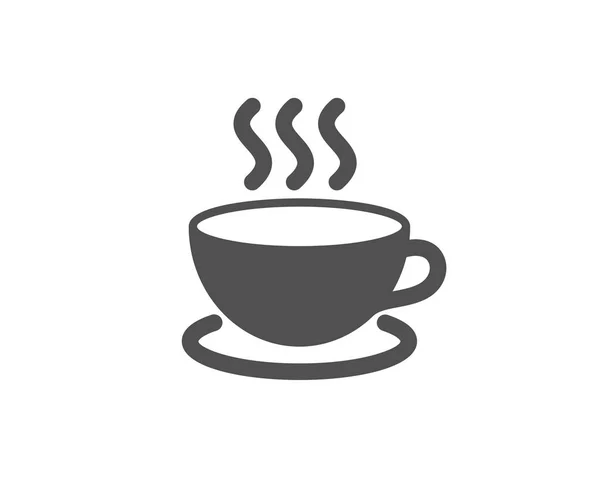 Koffie Drinken Eenvoudige Pictogram Vectorillustratie Geïsoleerd Witte Achtergrond — Stockvector