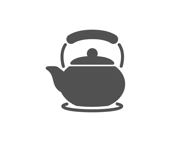 Teapot Simple Icon Vector Illustration Isolated White Background — Stock Vector