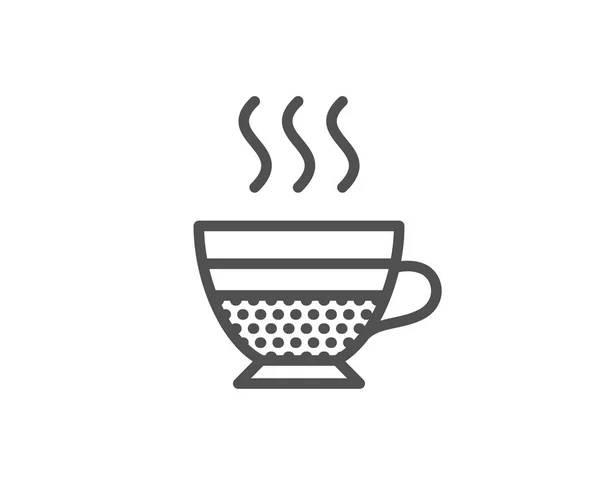 Café Crème Ikon Fehér Háttér Vektor Illusztráció — Stock Vector
