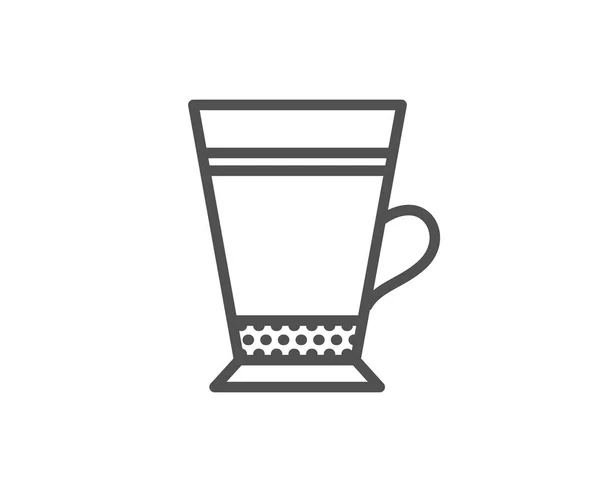 Latte Pictogram Vectorillustratie Witte Achtergrond — Stockvector