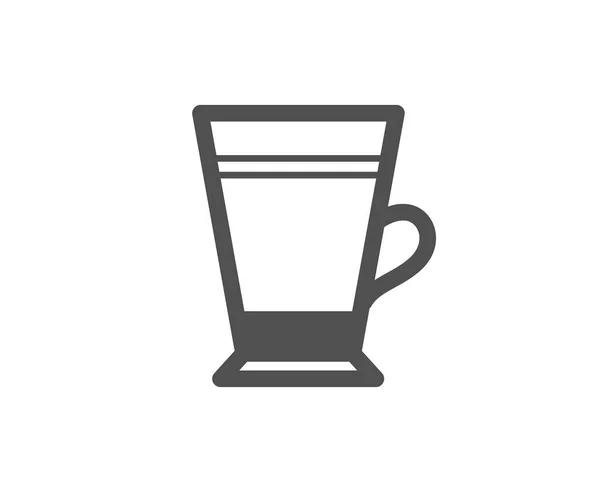 Latte Pictogram Vectorillustratie Witte Achtergrond — Stockvector