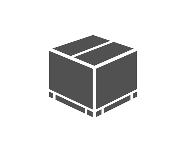 Caja Paquetes Icono Simple Ilustración Vectorial Aislado Sobre Fondo Blanco — Archivo Imágenes Vectoriales