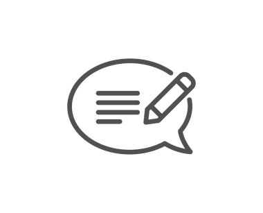 Mesaj sohbet satırı simgesi. 