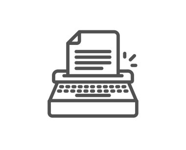 Daktilo satırı simgesi. 