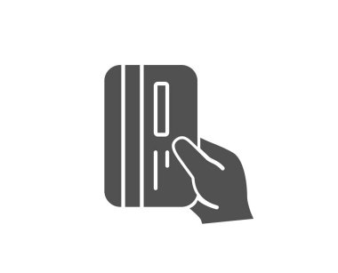 kredi kartı basit simgesi. 