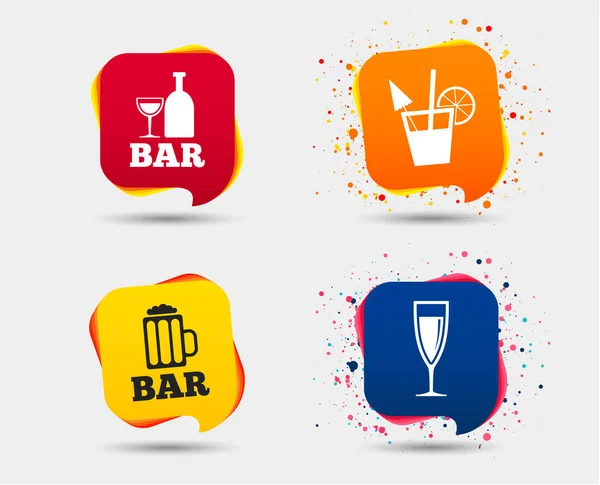 Icônes Bar ou Pub . — Image vectorielle