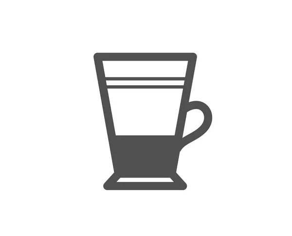 Ícone de café duplo Latte . — Vetor de Stock