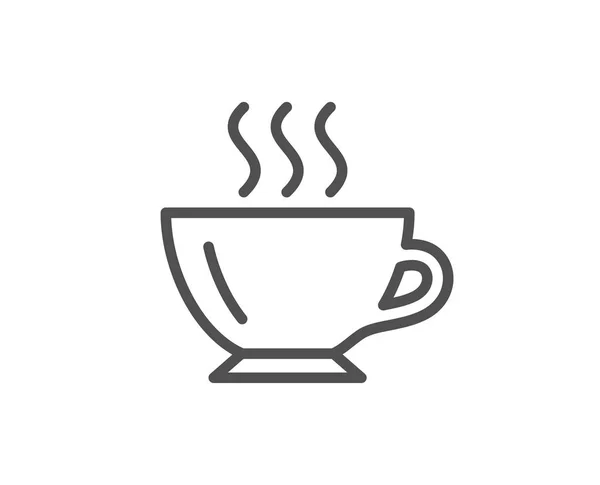 Kaffekopp linje ikon. — Stock vektor
