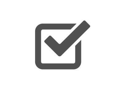 Beyaz arka plan basit simgesini kontrol 