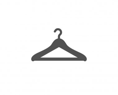 Beyaz arka plan basit simgesine vestiyer 