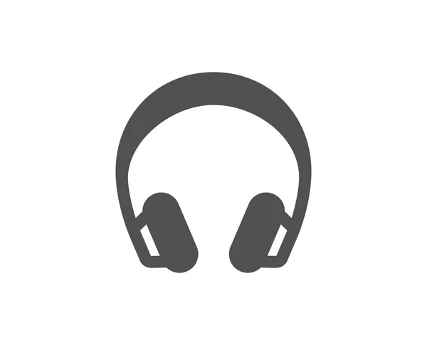 Kopfhörer Einfaches Symbol Auf Weißem Hintergrund — Stockvektor