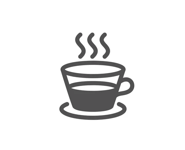 咖啡和茶简单的白色背景图标 — 图库矢量图片