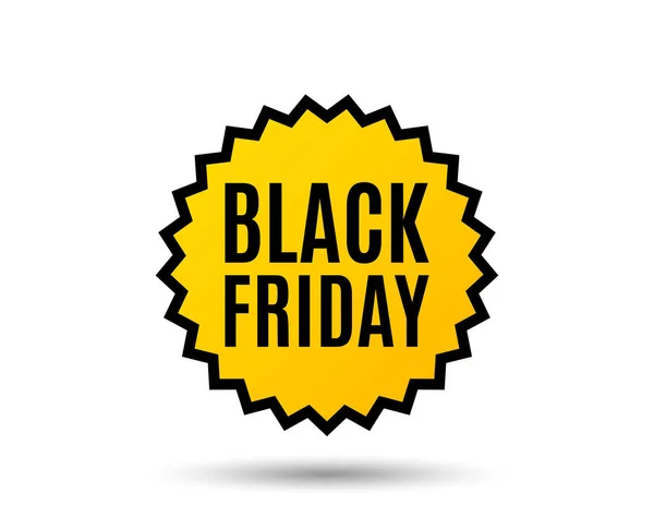 Black Friday Sale Sign White Background — Stock Vector