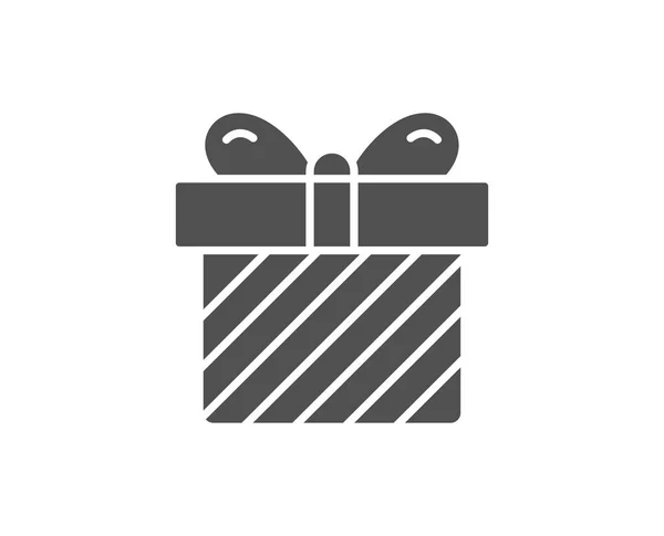 Caja Regalo Icono Simple Sobre Fondo Blanco — Vector de stock