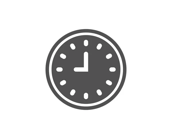 Reloj Icono Simple Sobre Fondo Blanco — Archivo Imágenes Vectoriales