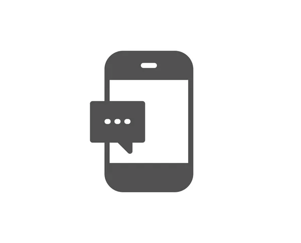 Ikona Zprávy Smartphone Bílém Pozadí — Stockový vektor