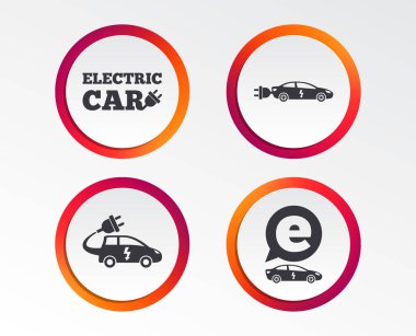 Elektrikli otomobil kutsal kişilerin resmi ile bulanık renkli gradyan.