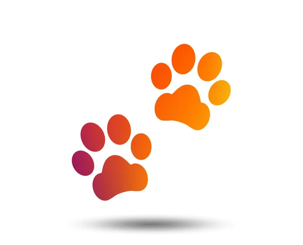 Hund Haustiere Schritte Symbol Auf Weißem Hintergrund — Stockvektor