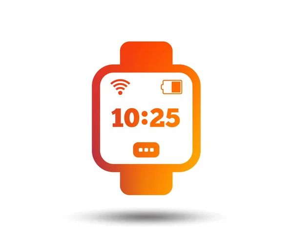 Smart Watch Sign Icon White Background — Stock Vector