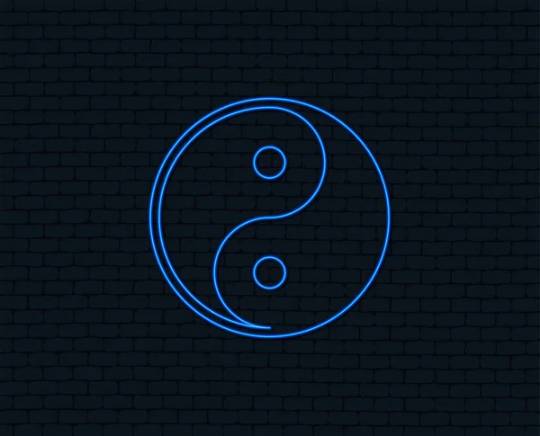 Symbole Harmonie Équilibre Néon — Image vectorielle