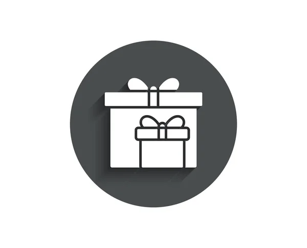 Κουτιά Δώρων Απλό Εικονίδιο Που Απομονώνονται Λευκό Φόντο — Διανυσματικό Αρχείο