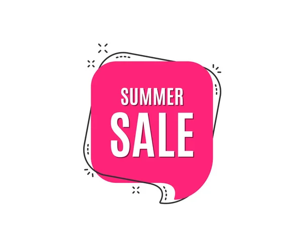 Summer Sale Isolated White Background — Stock Vector