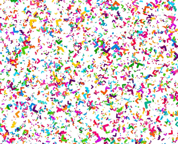 Confettis Carnavals Isolés Sur Fond Blanc — Image vectorielle