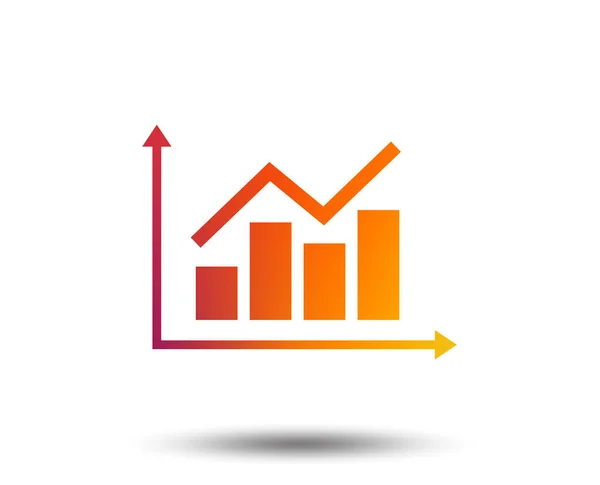 Diagram Diagram Tecken Ikonen Diagram Symbol Statistik Suddig Gradient Designelement — Stock vektor