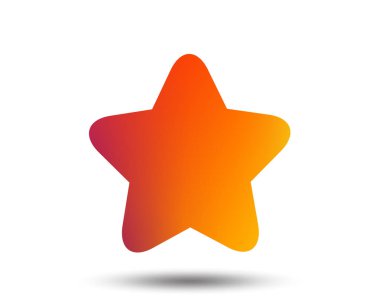 Yıldız işareti simgesi. En sevdiğim düğmesini. Gezinti simgesi. Degrade tasarım öğesi bulanık. Canlı grafik düz simge. Vektör çizim.