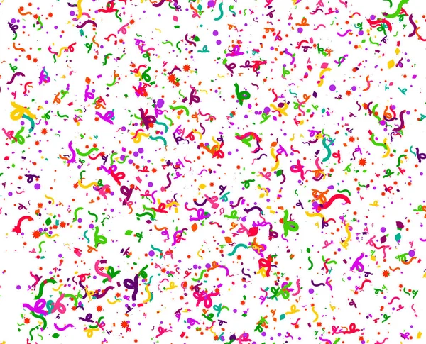 카니발 색종이입니다 화려한 색종이 배경입니다 다채로운 반짝이 입자를 패턴입니다 일러스트 — 스톡 벡터