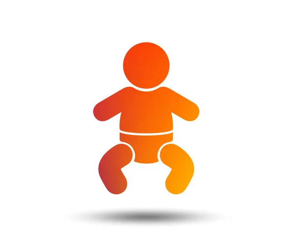 Μωρό Βρέφος Σύμβολο Εικονίδιο Μικρό Παιδί Αγόρι Πάνες Σύμβολο Τουαλέτα — Διανυσματικό Αρχείο
